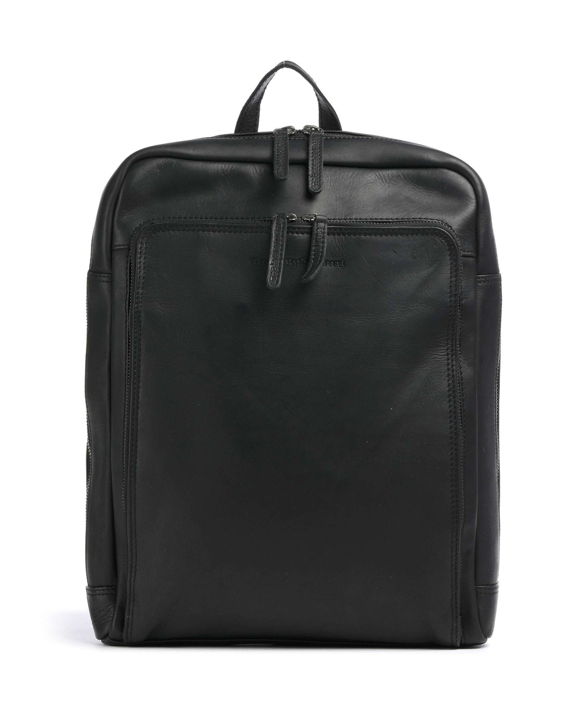 The Chesterfield Brand Wax Pull Up Cow Jasper Backpack black