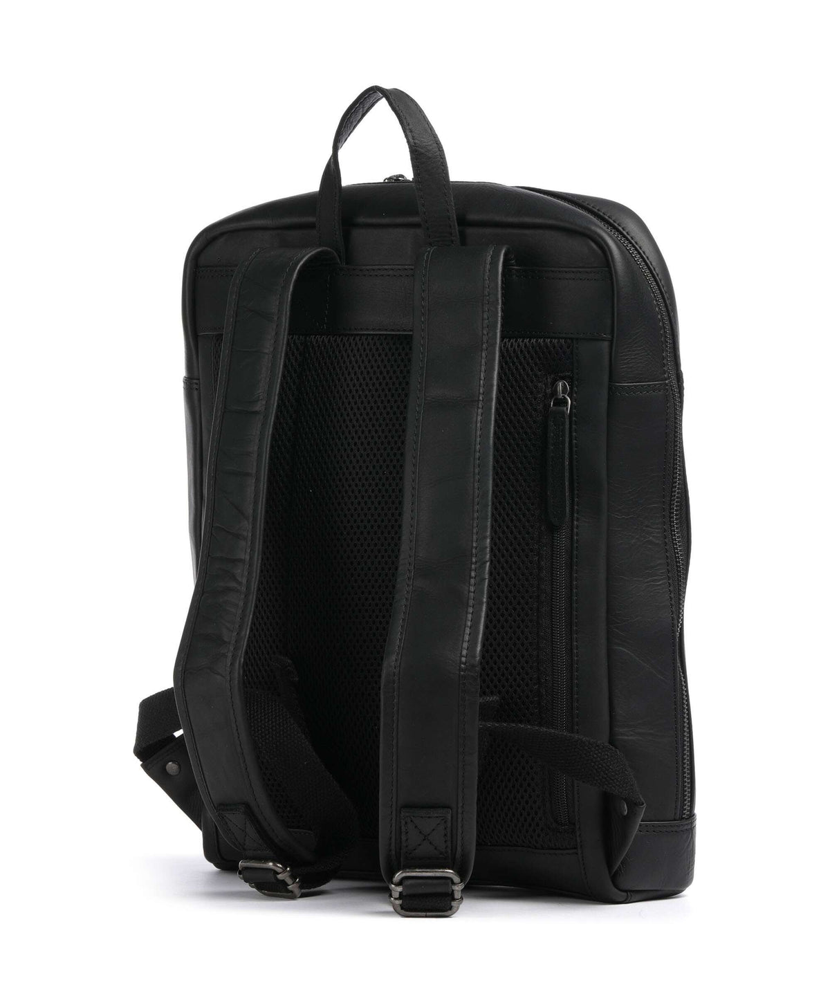 The Chesterfield Brand Wax Pull Up Cow Jasper Backpack black