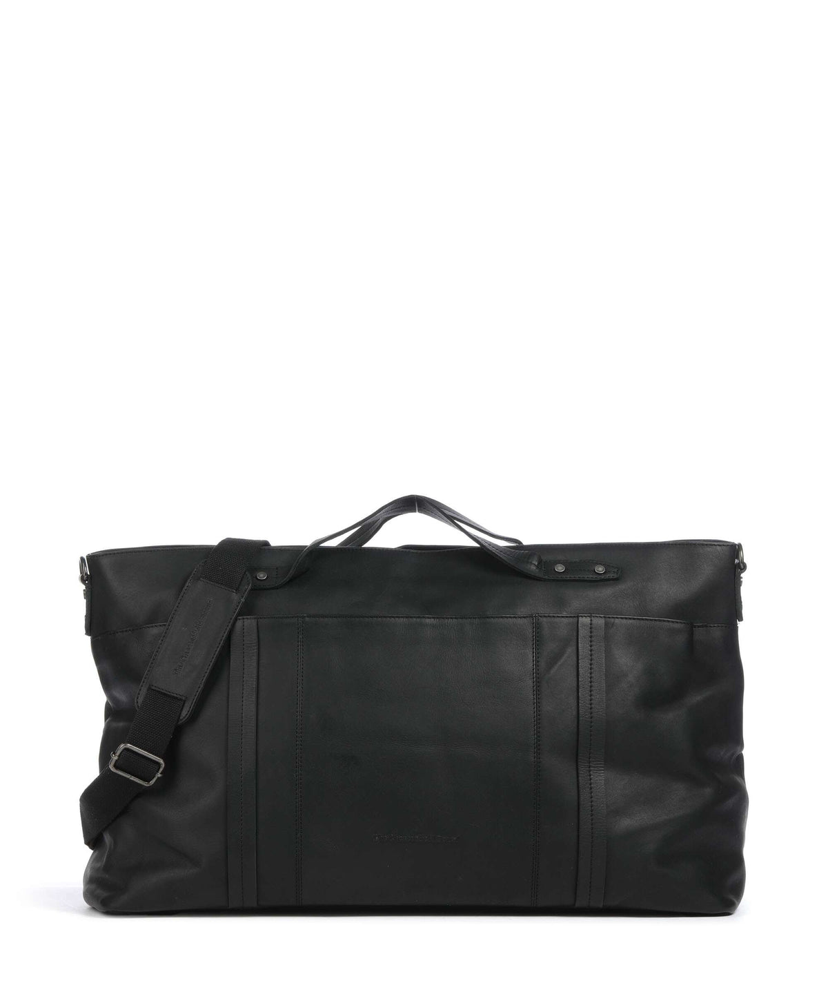 The Chesterfield Brand Wax Pull Up Cow Mark Weekend bag black