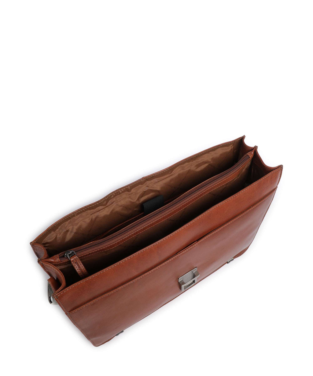 The Chesterfield Brand Novum Salvatore Briefcase cognac