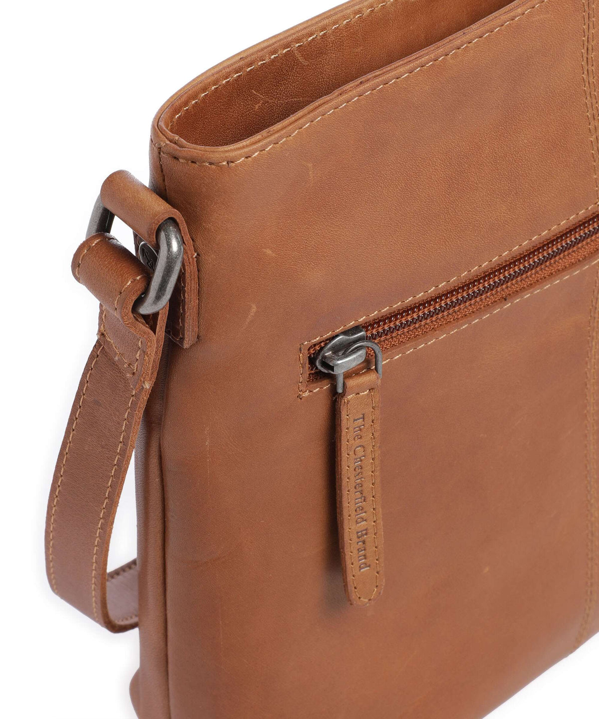 The Chesterfield Brand Wax Pull Up Cow Navene Crossbody bag cognac