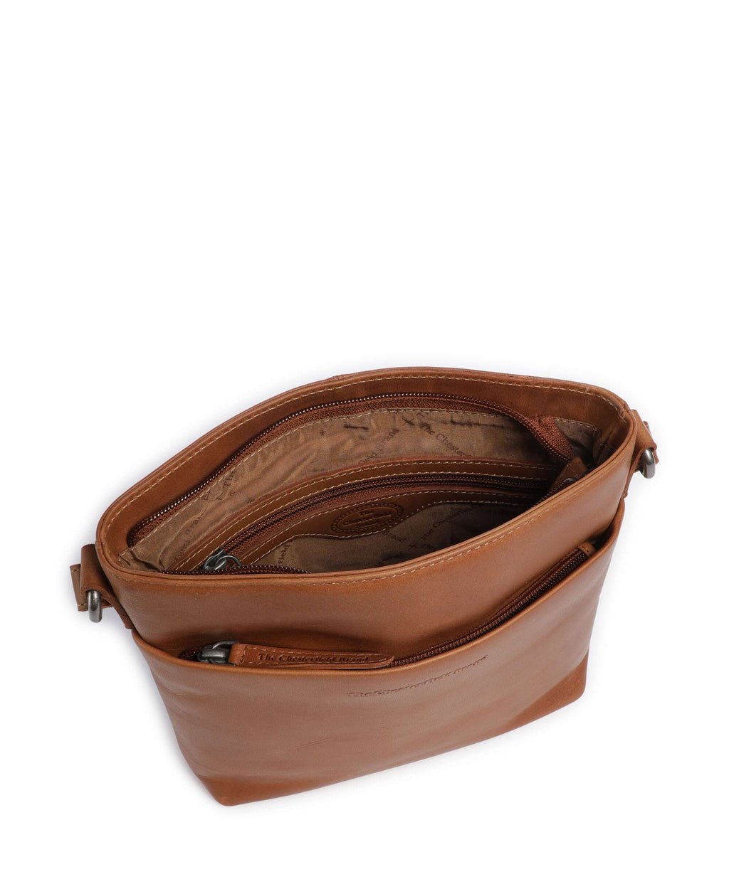 The Chesterfield Brand Wax Pull Up Cow Navene Crossbody bag cognac
