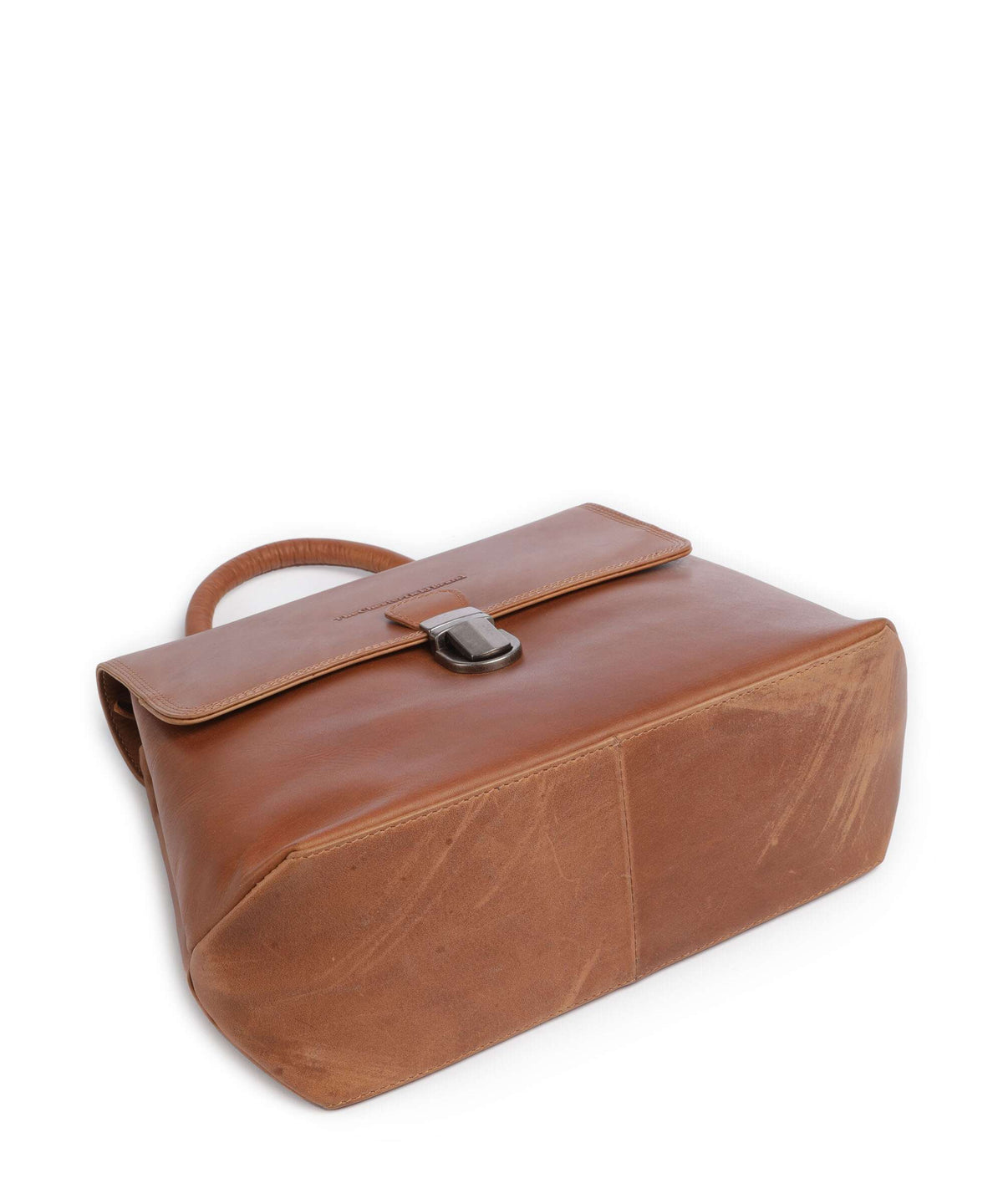 The Chesterfield Brand Wax Pull Up Cow Angera Handbag cognac