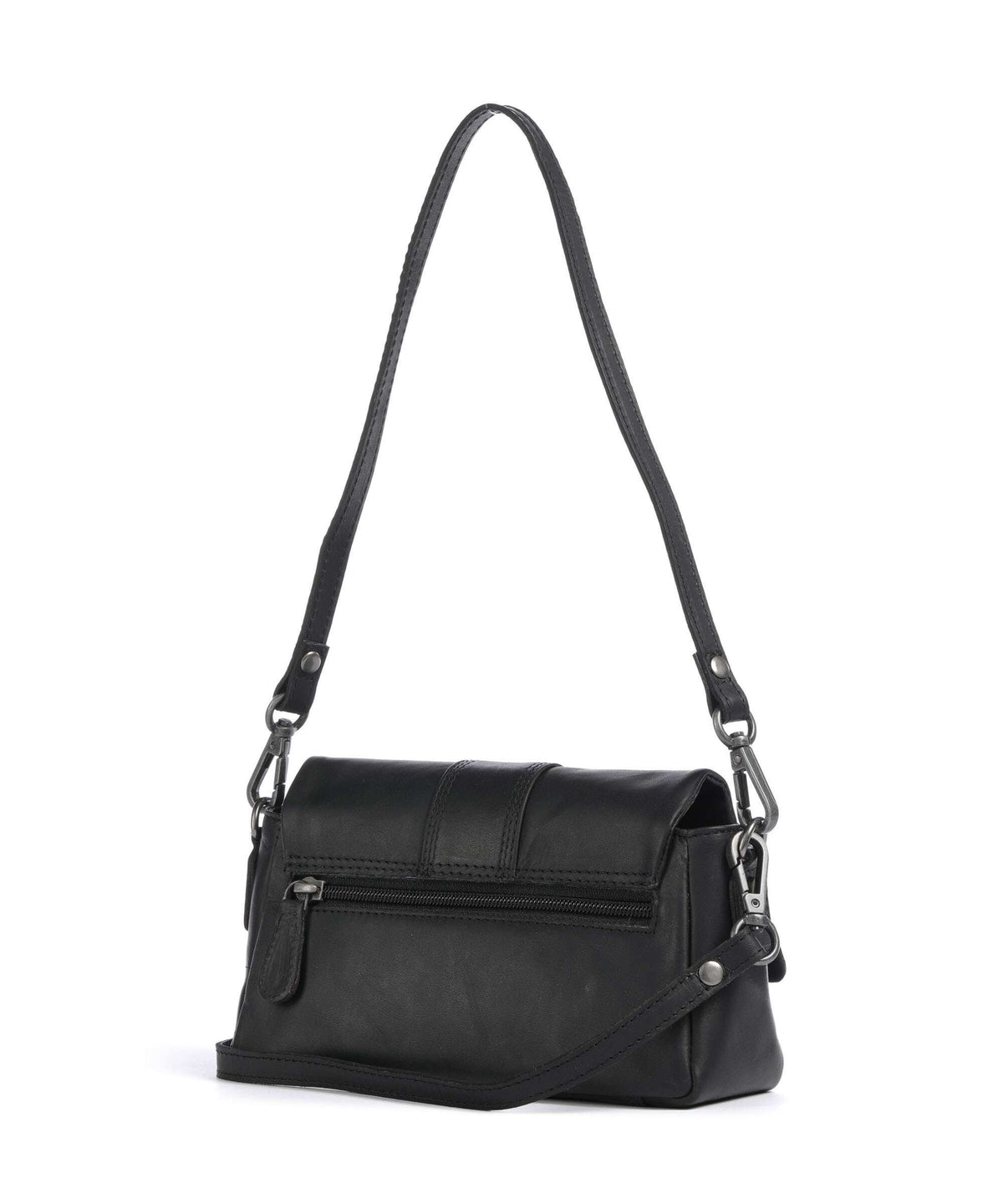 The Chesterfield Brand Wax Pull Up Cow Clifden Shoulder bag black