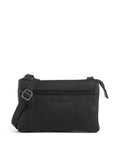 The Chesterfield Brand Washed Waxed Cow Osaka Crossbody bag black