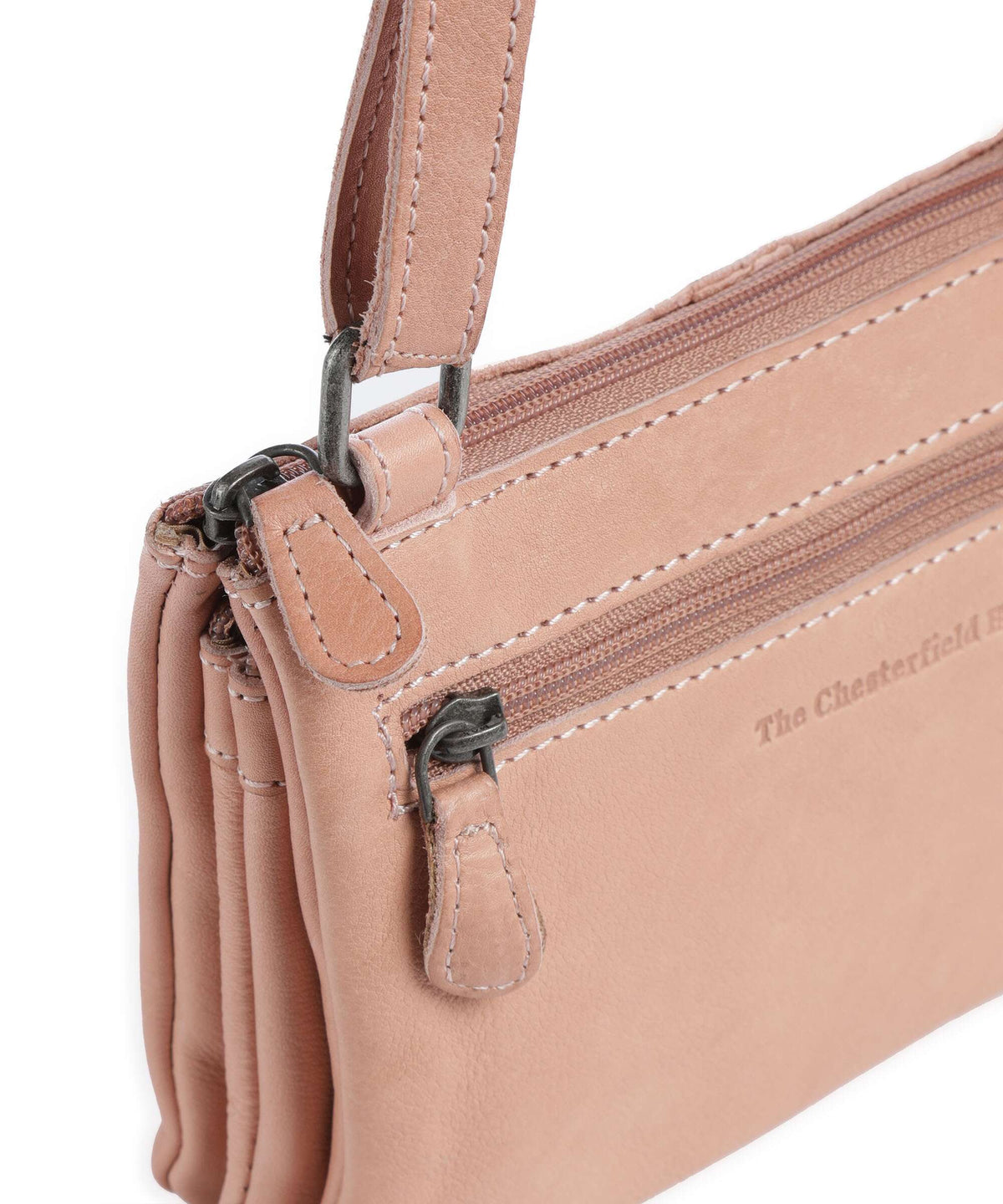 The Chesterfield Brand Washed Waxed Cow Osaka Crossbody bag vintage rose