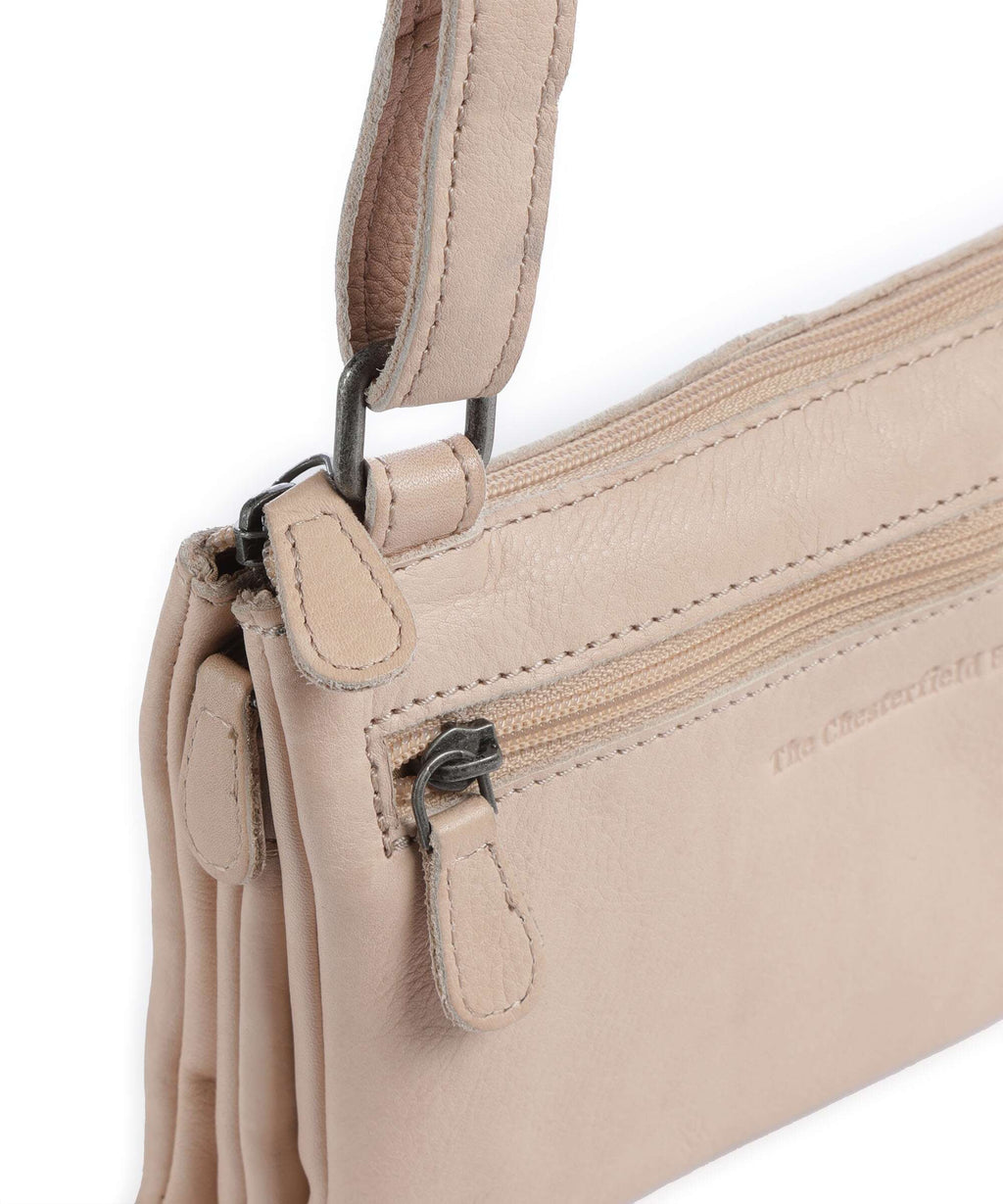 The Chesterfield Brand Washed Waxed Cow Osaka Crossbody bag beige