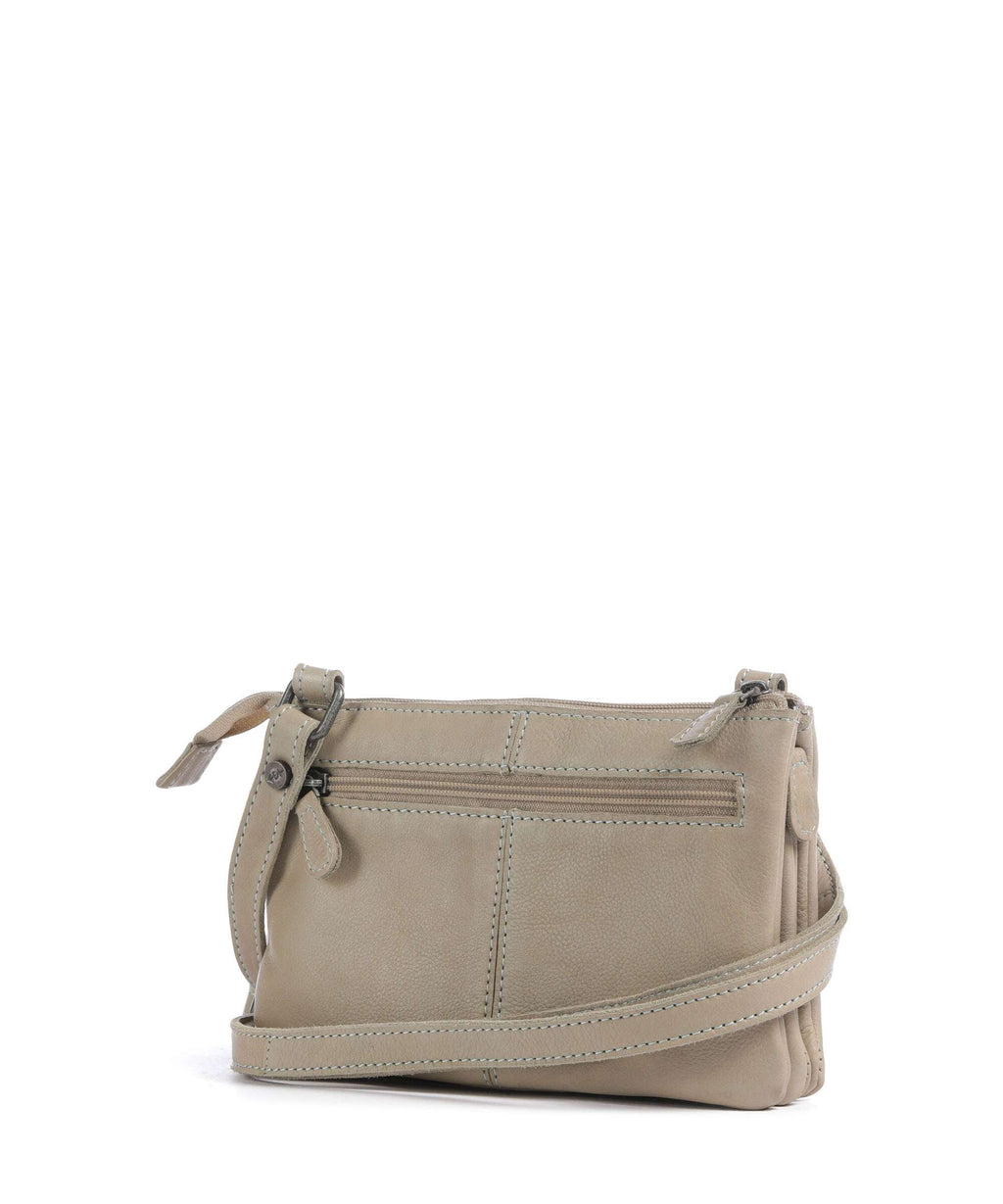 The Chesterfield Brand Washed Waxed Cow Osaka Crossbody bag ocean blue