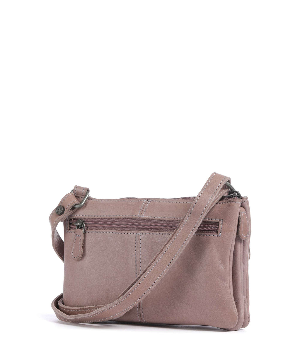 The Chesterfield Brand Washed Waxed Cow Osaka Crossbody bag lavender lila