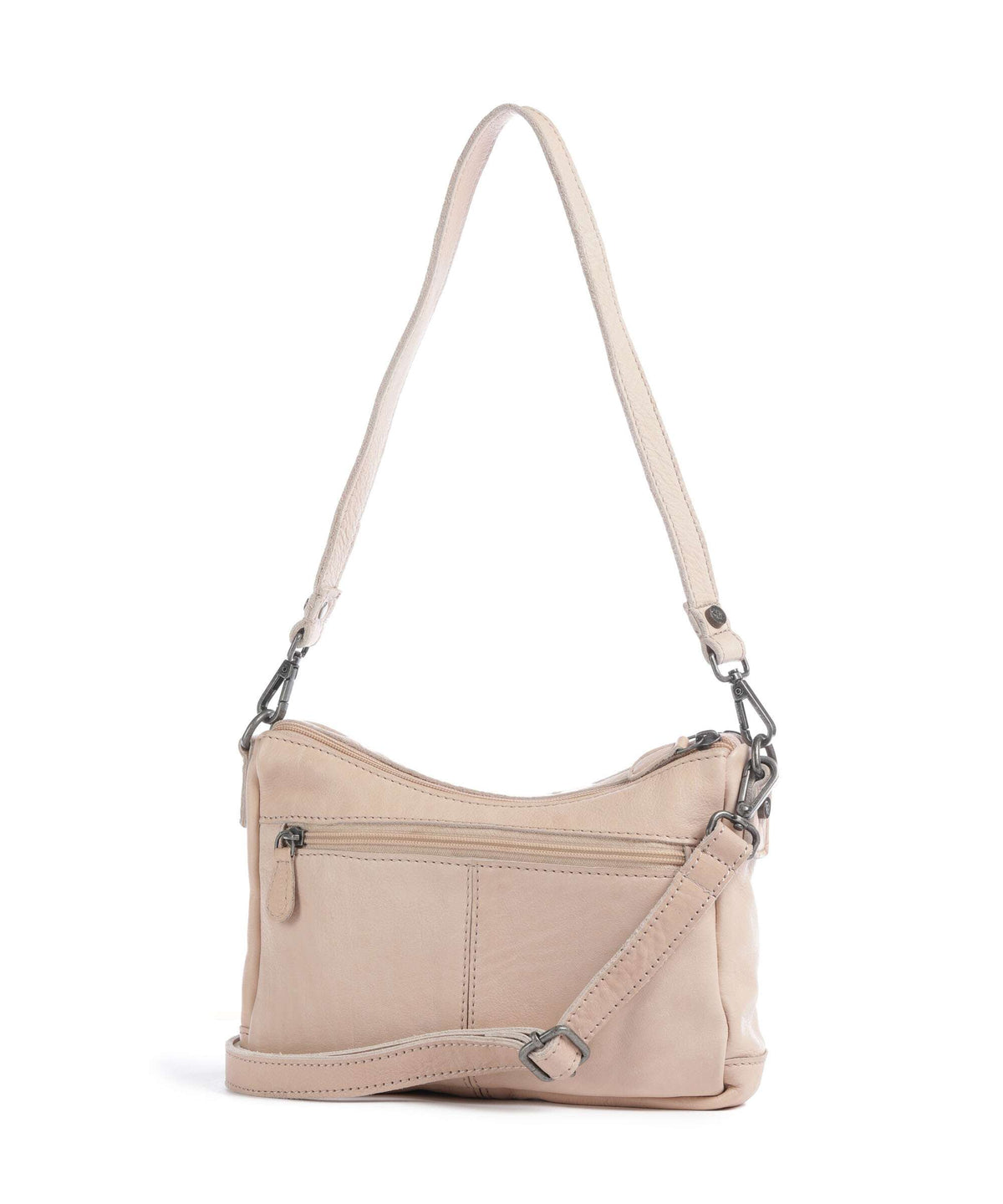 The Chesterfield Brand Washed Waxed Cow Irving Shoulder bag beige