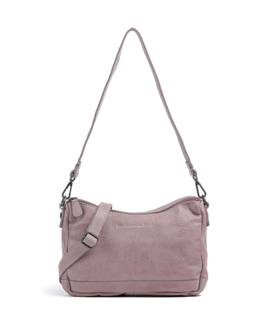 The Chesterfield Brand Washed Waxed Cow Irving Shoulder bag lavender lila
