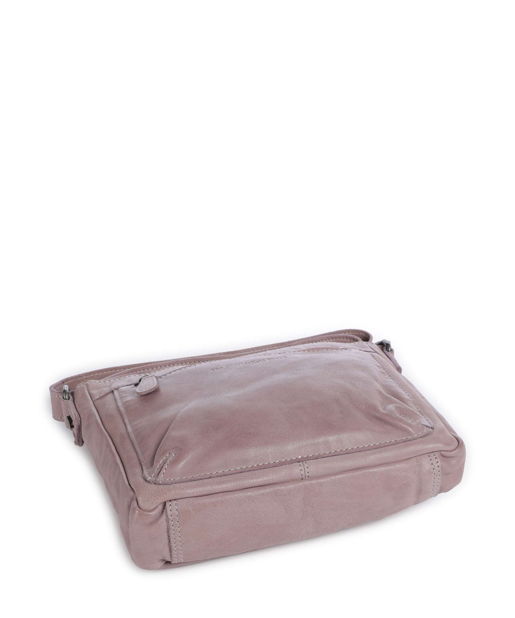 The Chesterfield Brand Washed Waxed Cow Aston Crossbody bag lavender lila