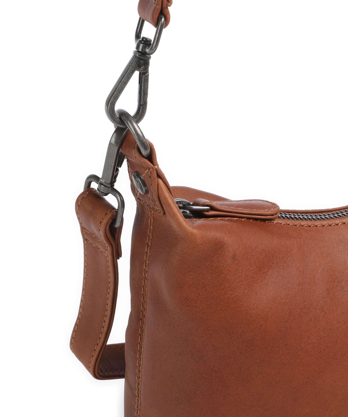 The Chesterfield Brand Wax Pull Up Cow Christie Shoulder bag cognac