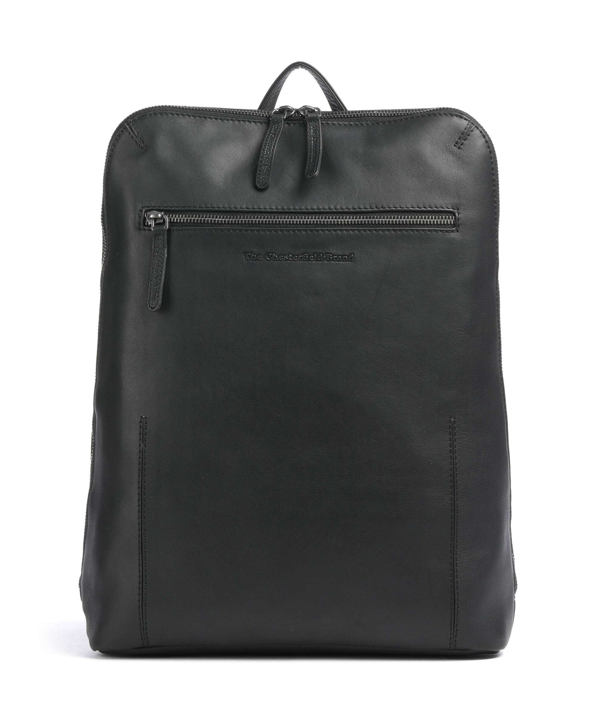 The Chesterfield Brand Wax Pull Up Cow Filmore Backpack black