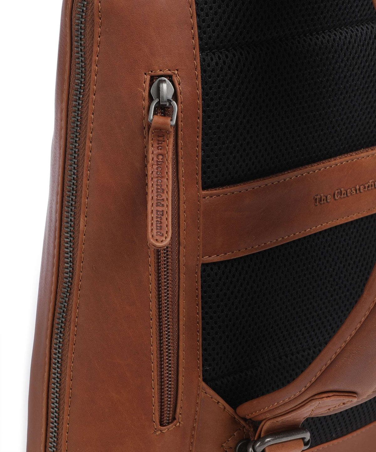 The Chesterfield Brand Wax Pull Up Cow Filmore Backpack cognac