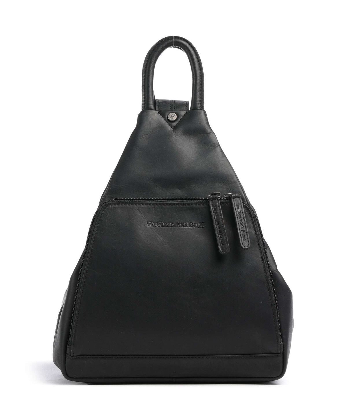 The Chesterfield Brand Wax Pull Up Cow Howard Backpack black