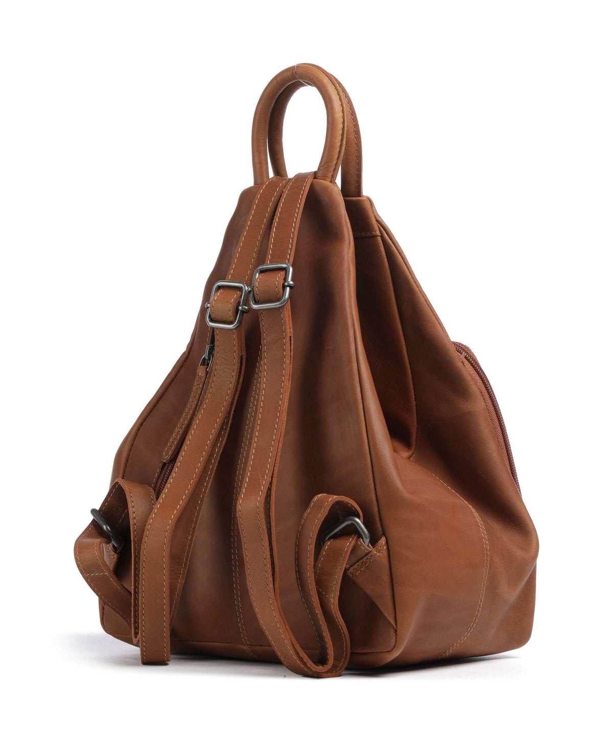 The Chesterfield Brand Wax Pull Up Cow Howard Backpack cognac