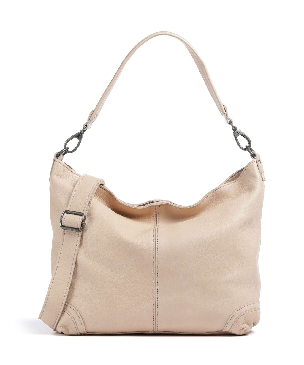 The Chesterfield Brand Washed Waxed Cow Bolivia Hobo bag beige