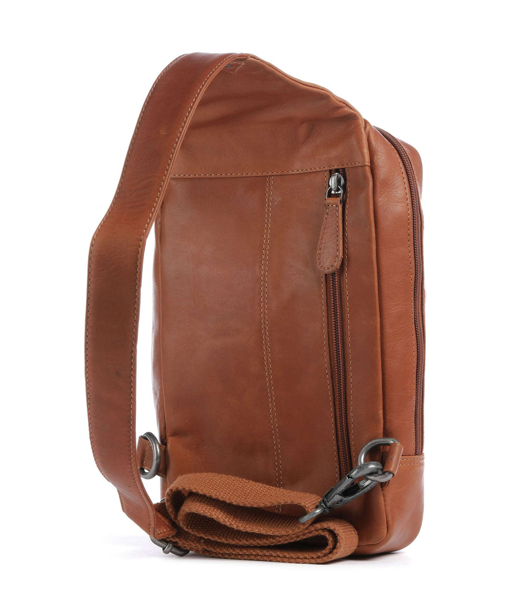 The Chesterfield Brand Wax Pull Up Cow Turelle Sling bag cognac