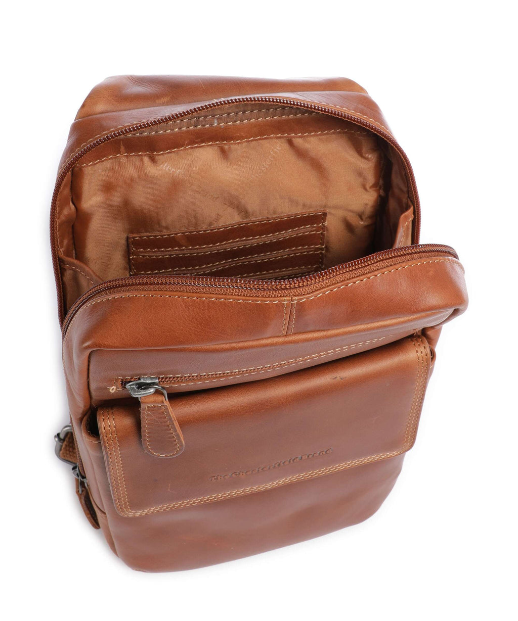 The Chesterfield Brand Wax Pull Up Cow Turelle Sling bag cognac