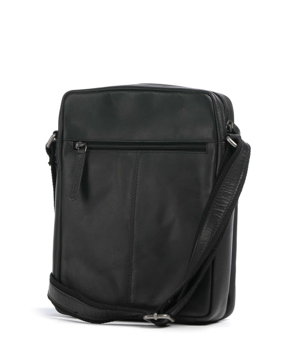 The Chesterfield Brand Wax Pull Up Cow Anzora Crossbody bag black