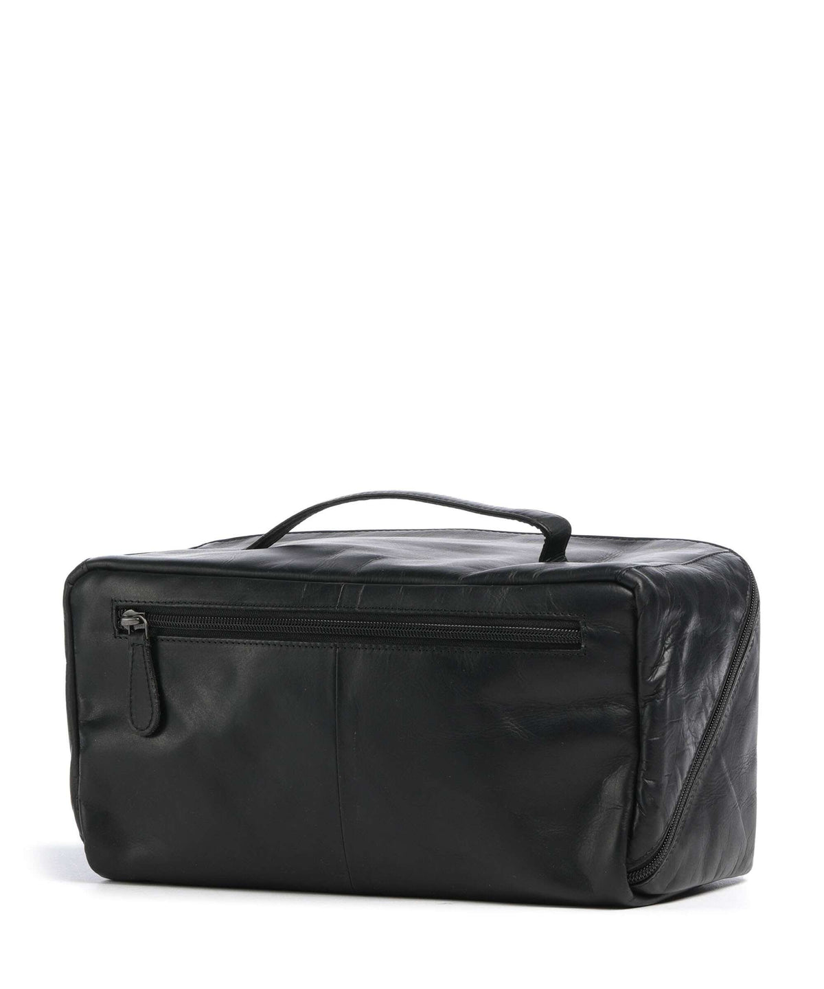 The Chesterfield Brand Wax Pull Up Cow Trevia Toiletry bag black