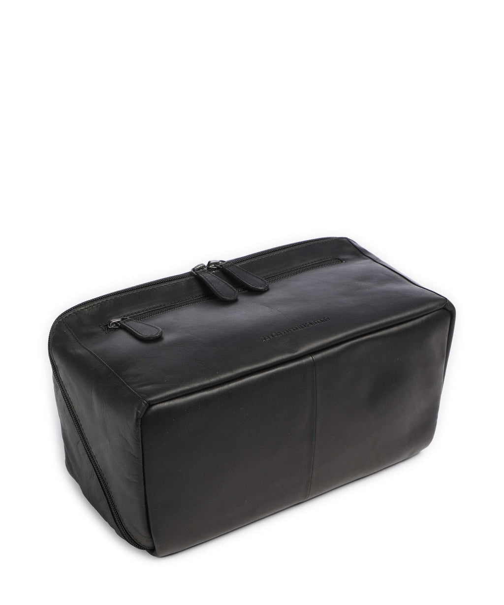The Chesterfield Brand Wax Pull Up Cow Trevia Toiletry bag black