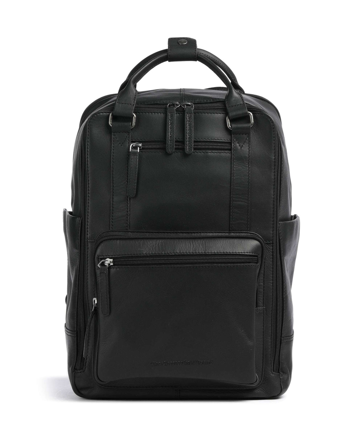 The Chesterfield Brand Wax Pull Up Cow Calden Backpack black