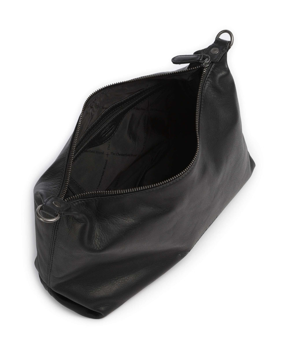 The Chesterfield Brand Wax Pull Up Cow Skara Hobo bag black