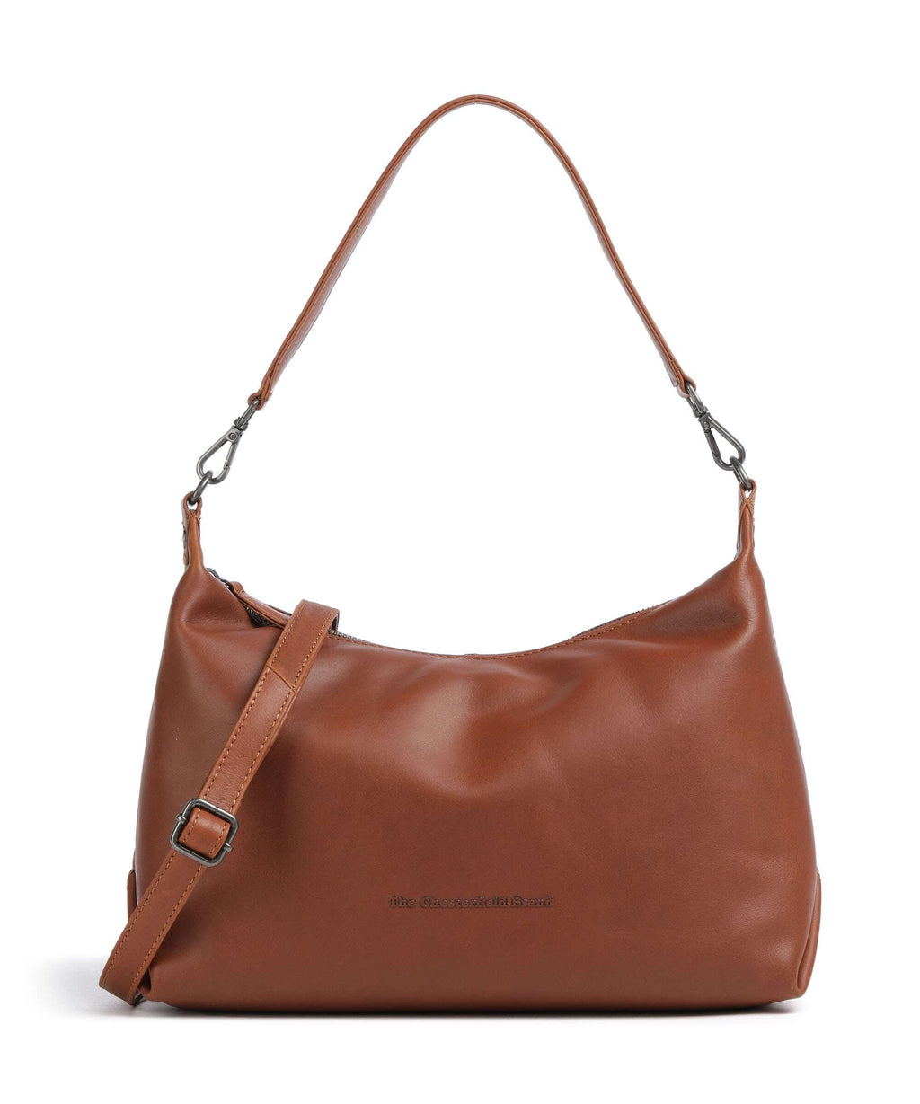 The Chesterfield Brand Wax Pull Up Cow Skara Hobo bag cognac