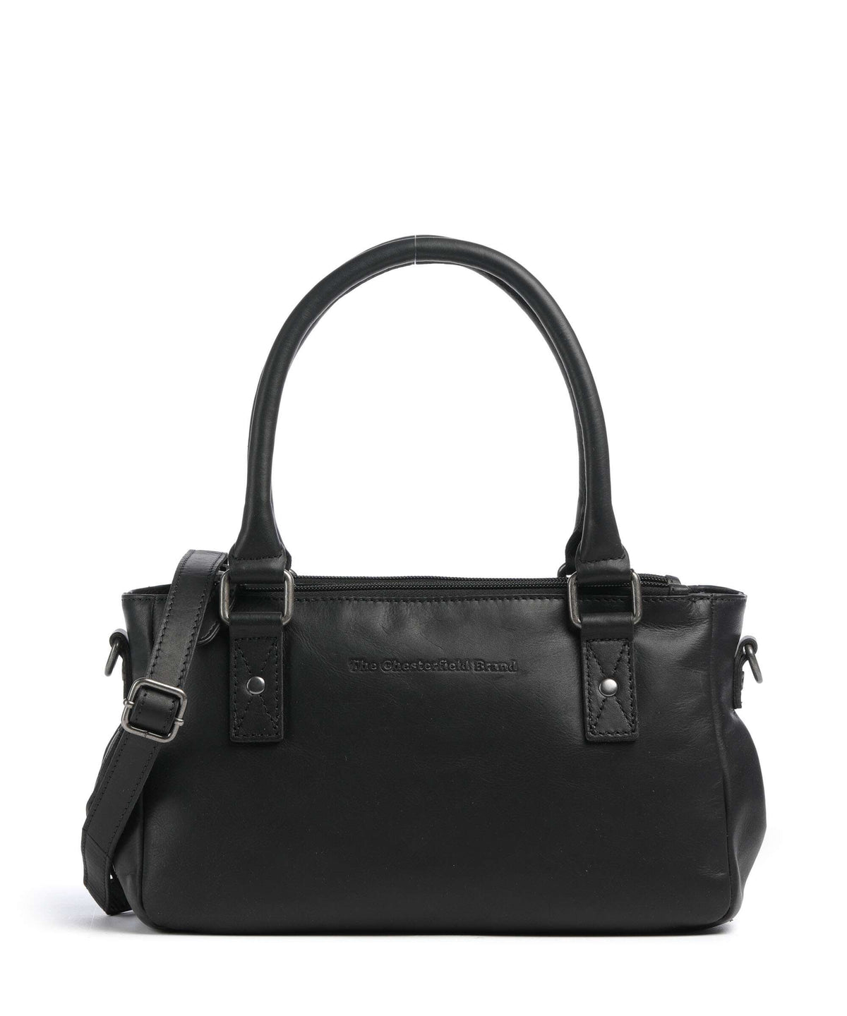 The Chesterfield Brand Wax Pull Up Cow Fenja Handbag black