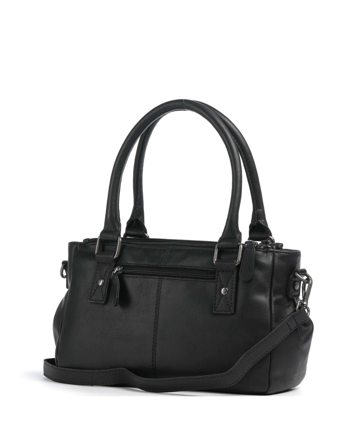 The Chesterfield Brand Wax Pull Up Cow Fenja Handbag black