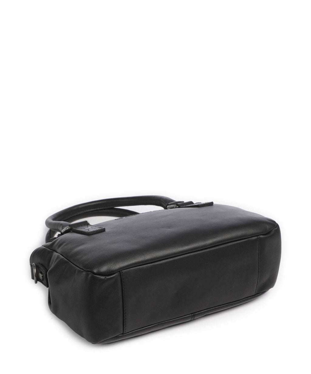 The Chesterfield Brand Wax Pull Up Cow Fenja Handbag black