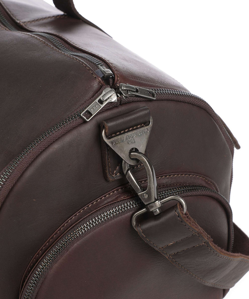 The Chesterfield Brand Wax Pull Up Cow Finlay Weekend bag brown