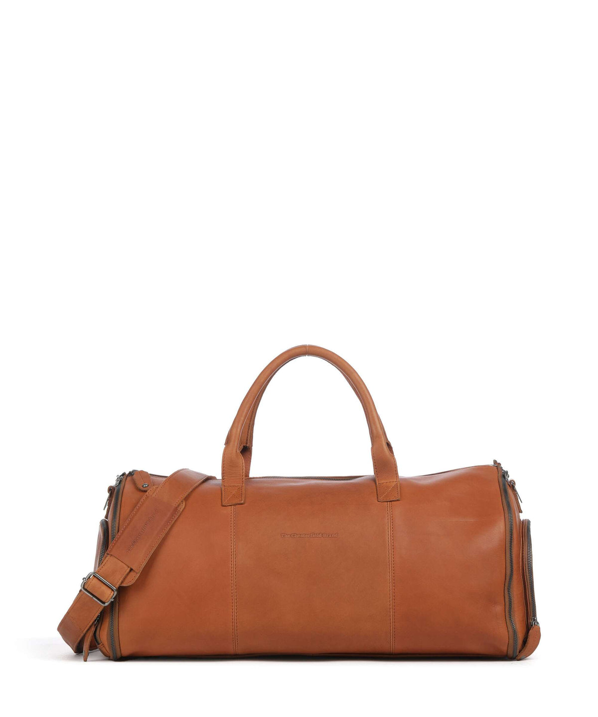 The Chesterfield Brand Wax Pull Up Cow Finlay Weekend bag cognac