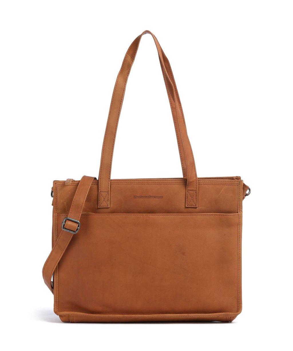 The Chesterfield Brand Wax Pull Up Cow Adana Tote bag cognac