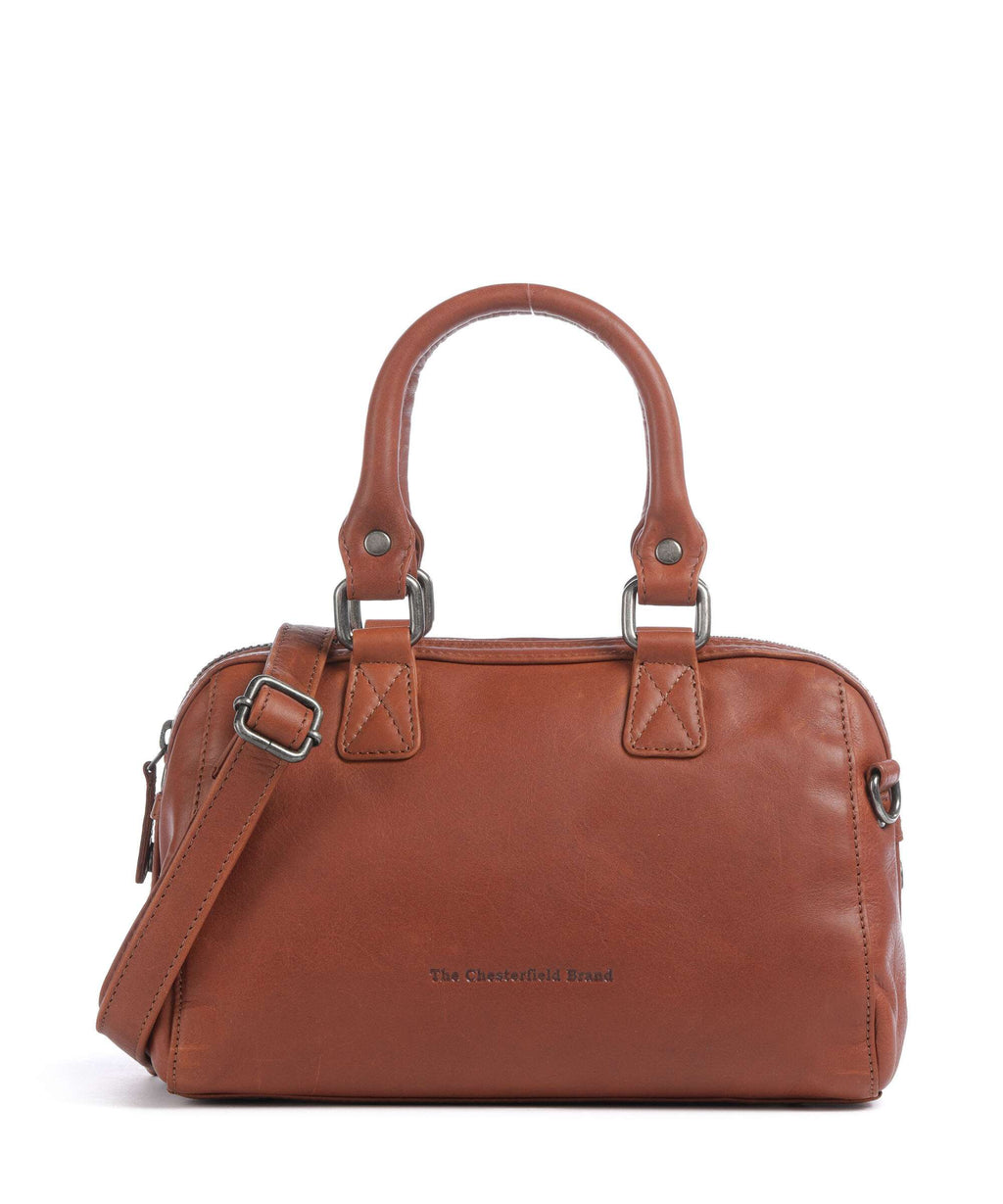 The Chesterfield Brand Wax Pull Up Cow Dalford Handbag cognac
