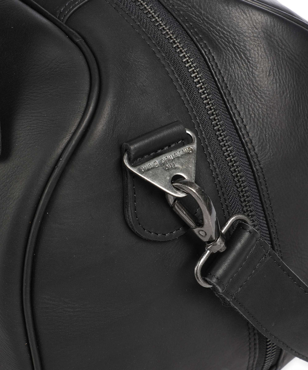 The Chesterfield Brand Wax Pull Up Cow Volenza Weekend bag black