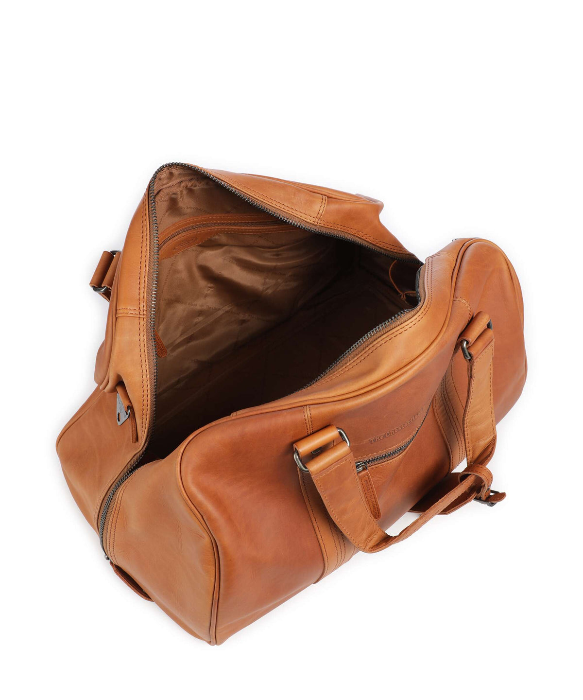 The Chesterfield Brand Wax Pull Up Cow Volenza Weekend bag cognac