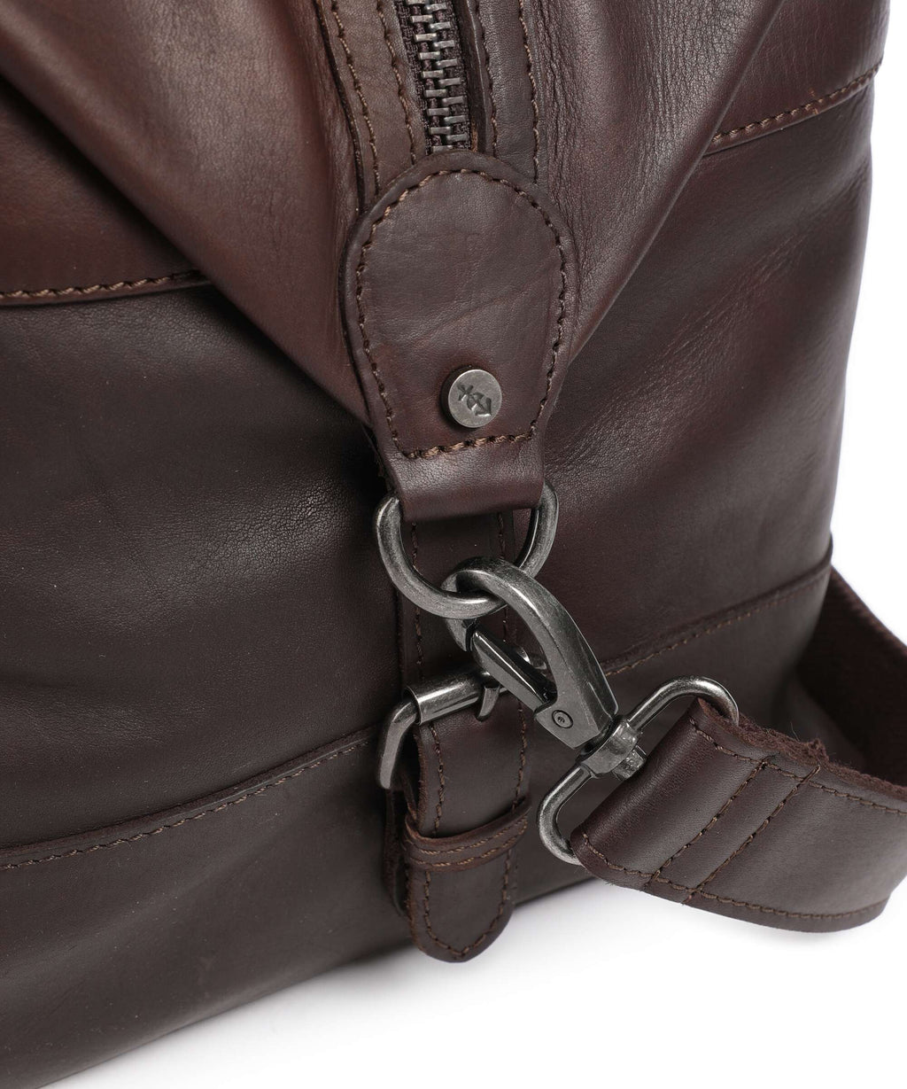 The Chesterfield Brand Wax Pull Up Cow Portsmouth 2 Weekend bag brown