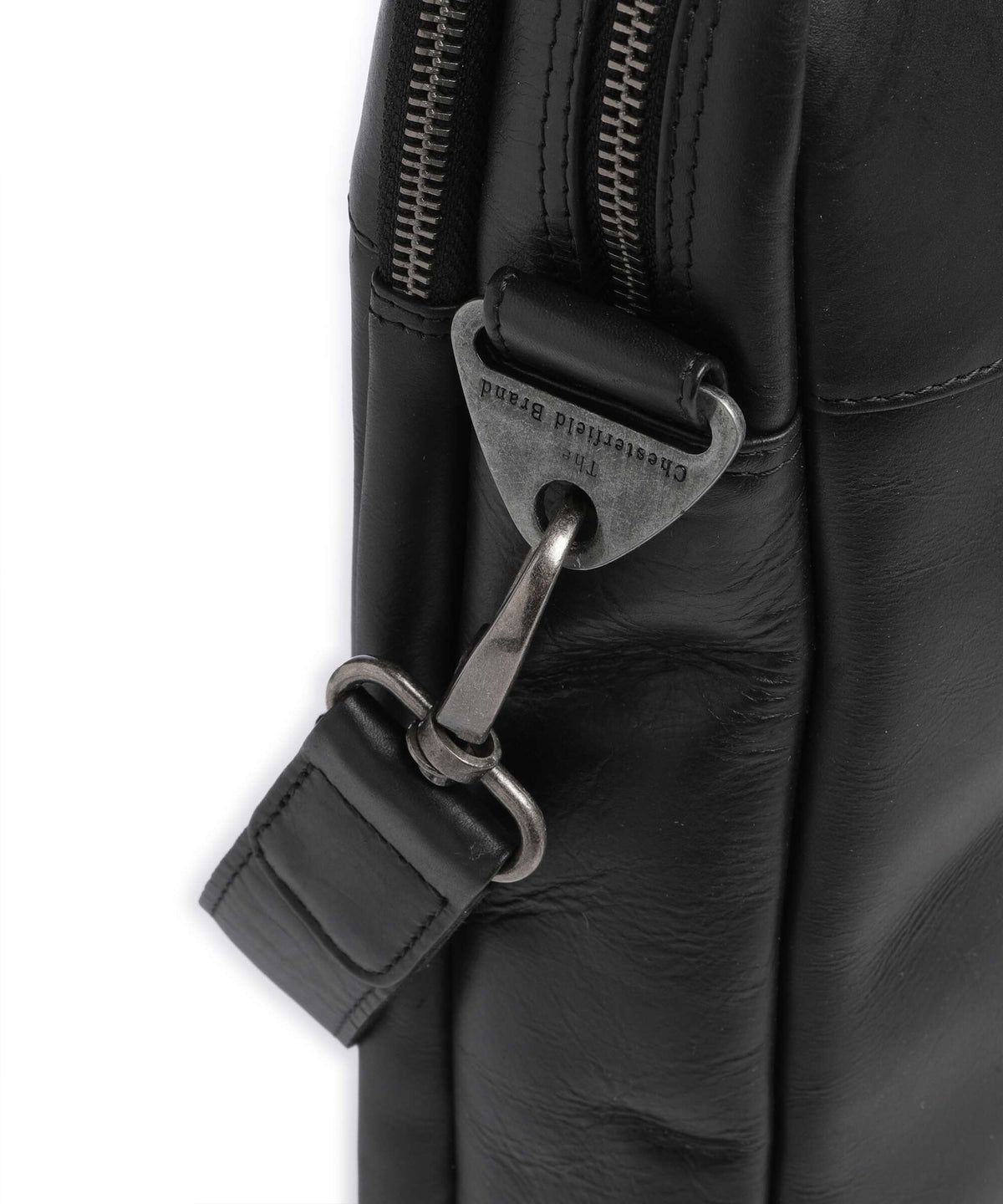 The Chesterfield Brand Wax Pull Up Cow Montara Laptop bag black
