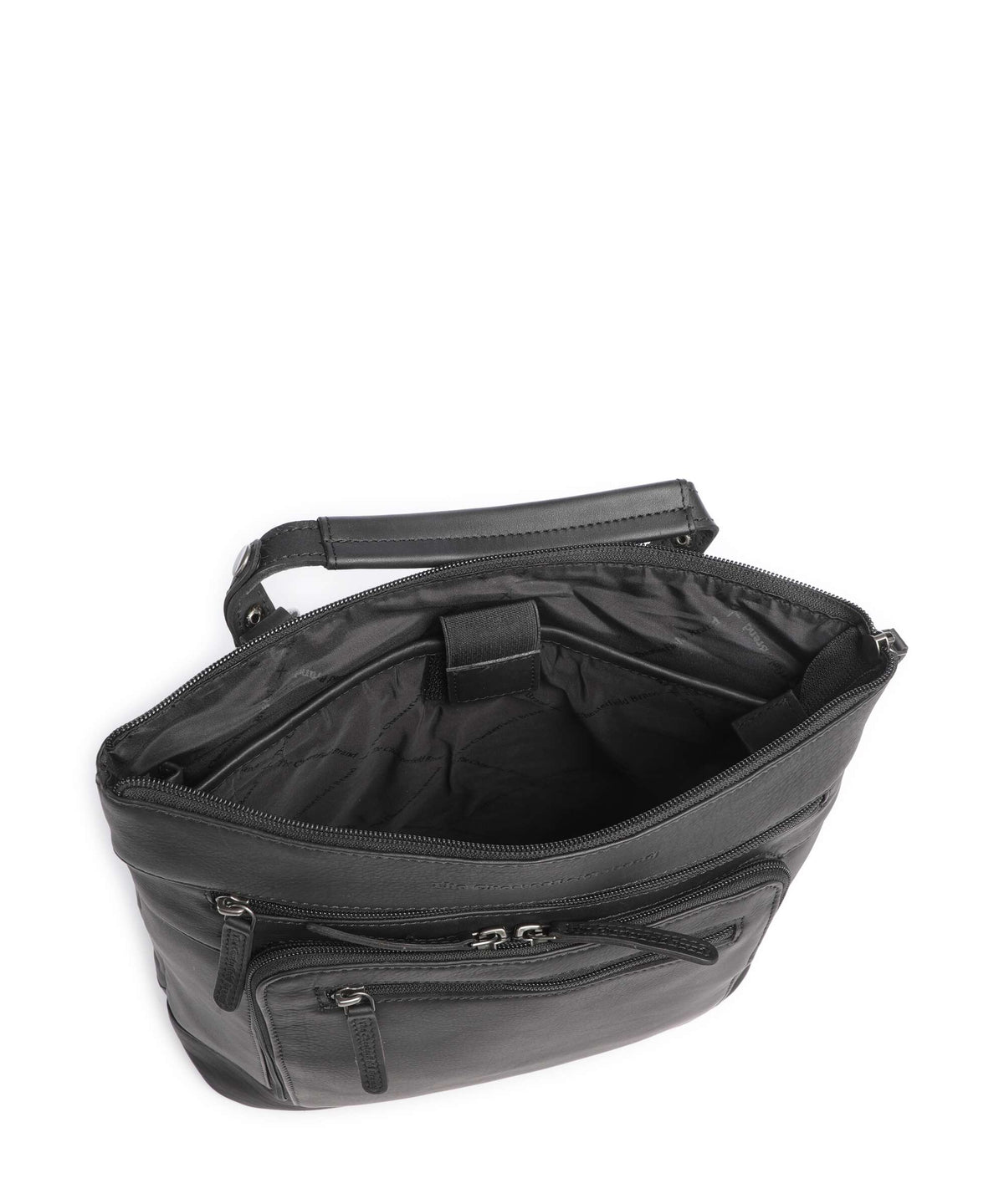 The Chesterfield Brand Wax Pull Up Cow Caldero Backpack black