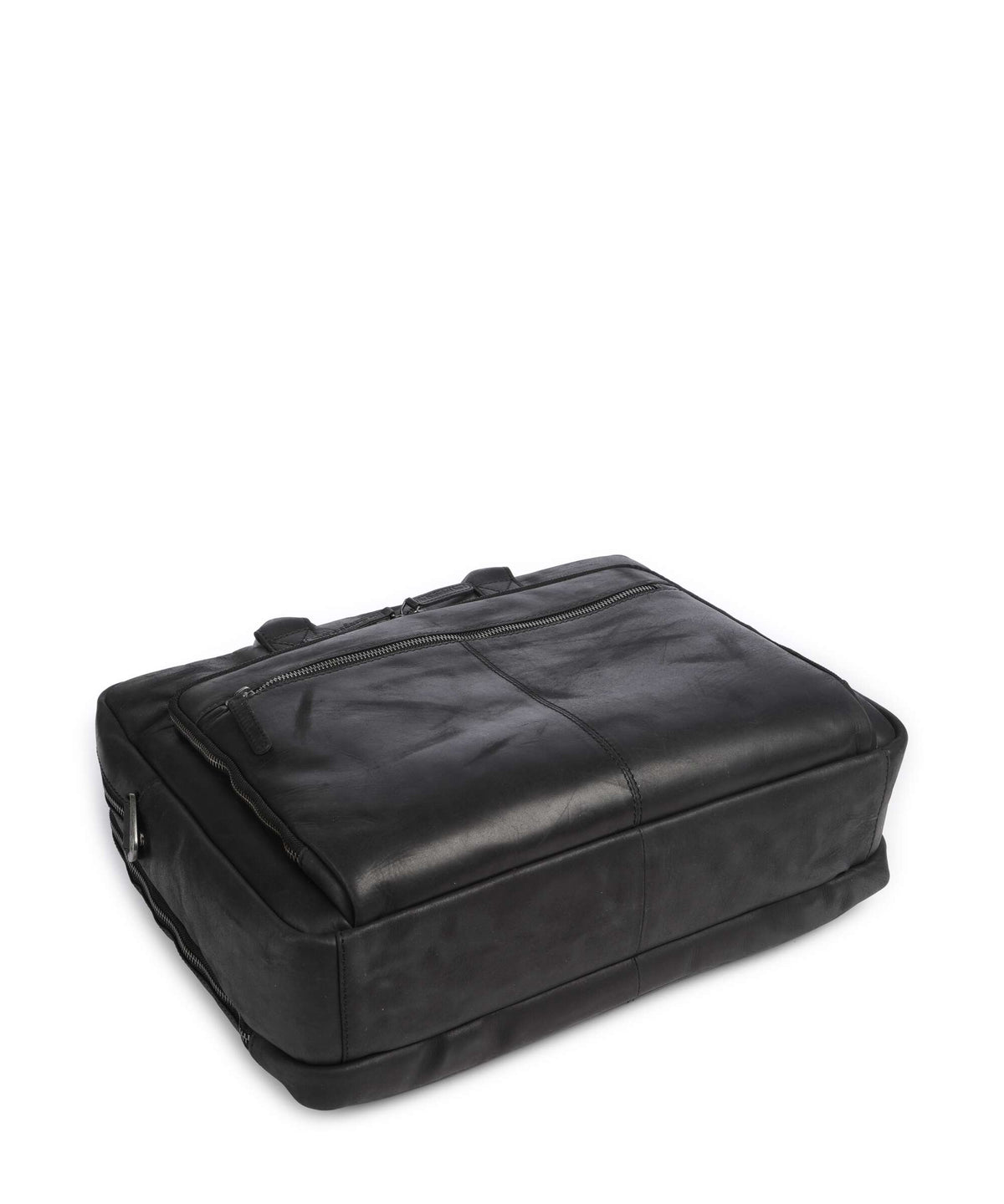 The Chesterfield Brand Wax Pull Up Cow Tacama Laptop bag black