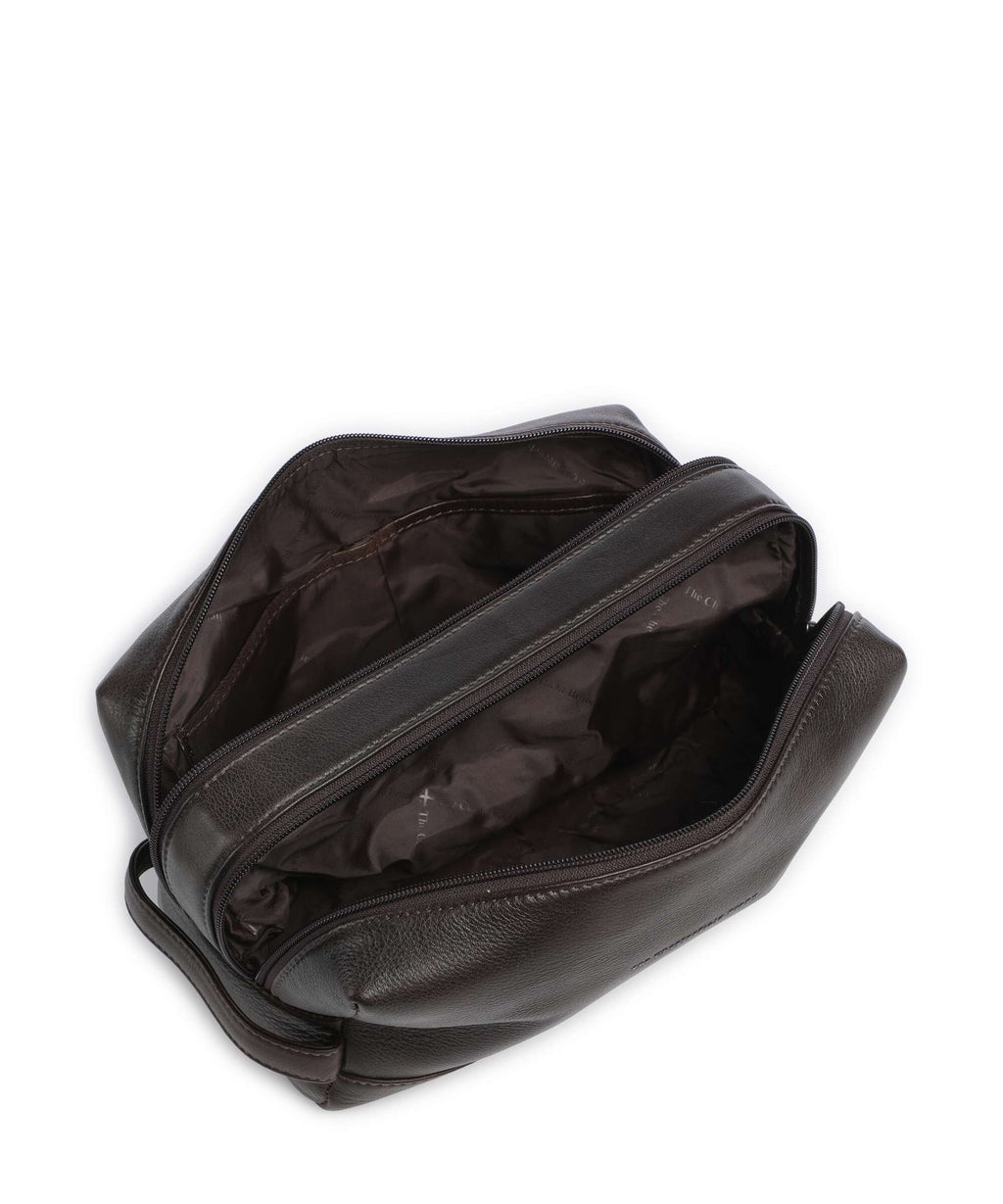 The Chesterfield Brand Wax Pull Up Cow Montelaro Cosmetic bag brown