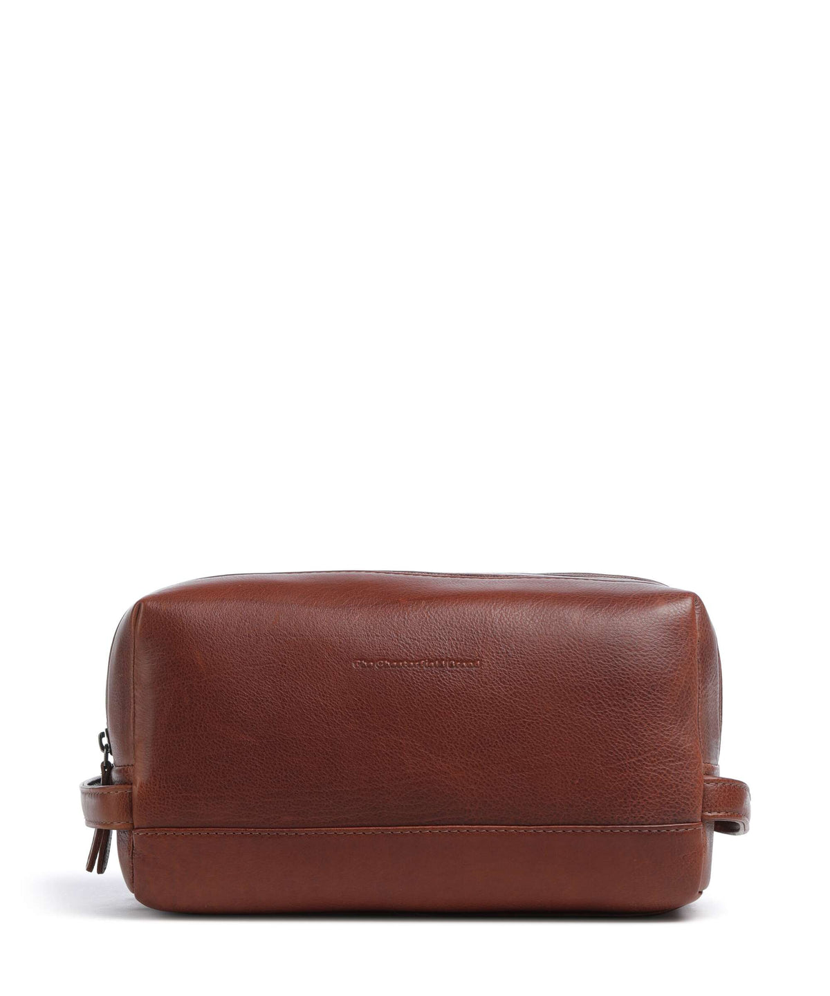 The Chesterfield Brand Wax Pull Up Cow Montelaro Cosmetic bag cognac