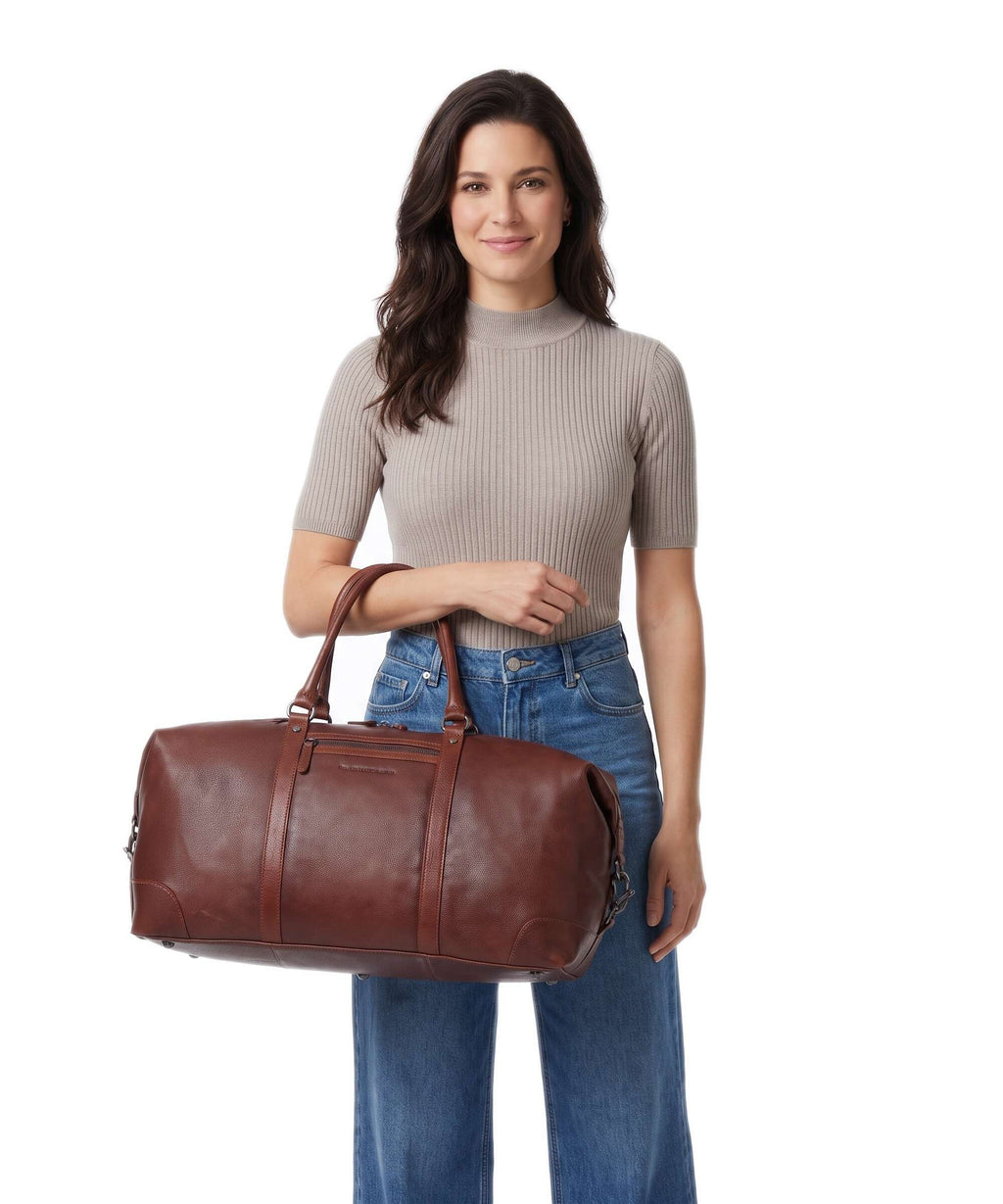 The Chesterfield Brand Wax Pull Up Cow Amaris Weekend bag cognac