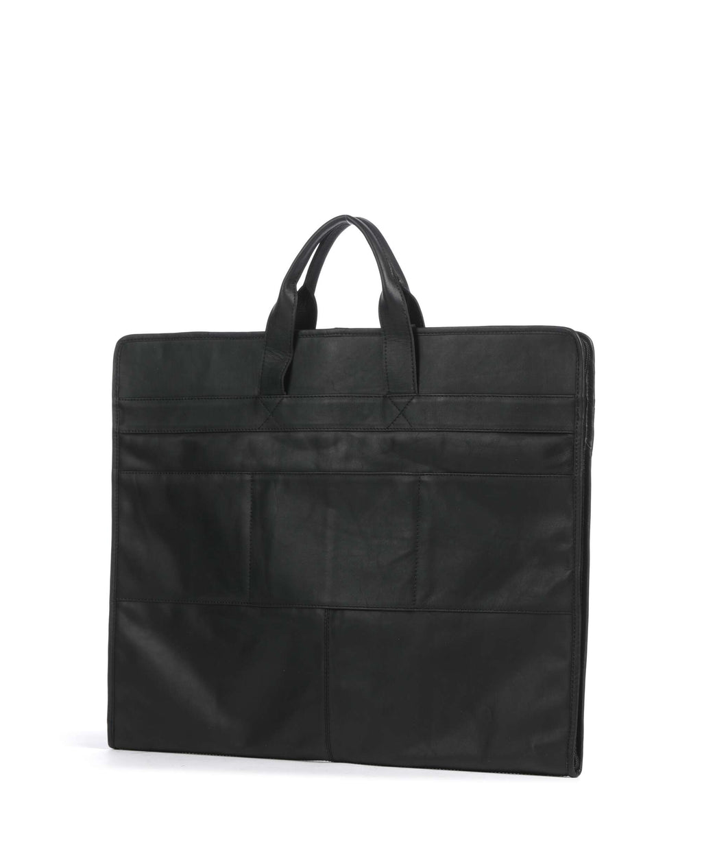 The Chesterfield Brand Wax Pull Up Cow Carson Garment bag black