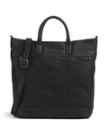 The Chesterfield Brand Wax Pull Up Cow Westbrook Handbag black