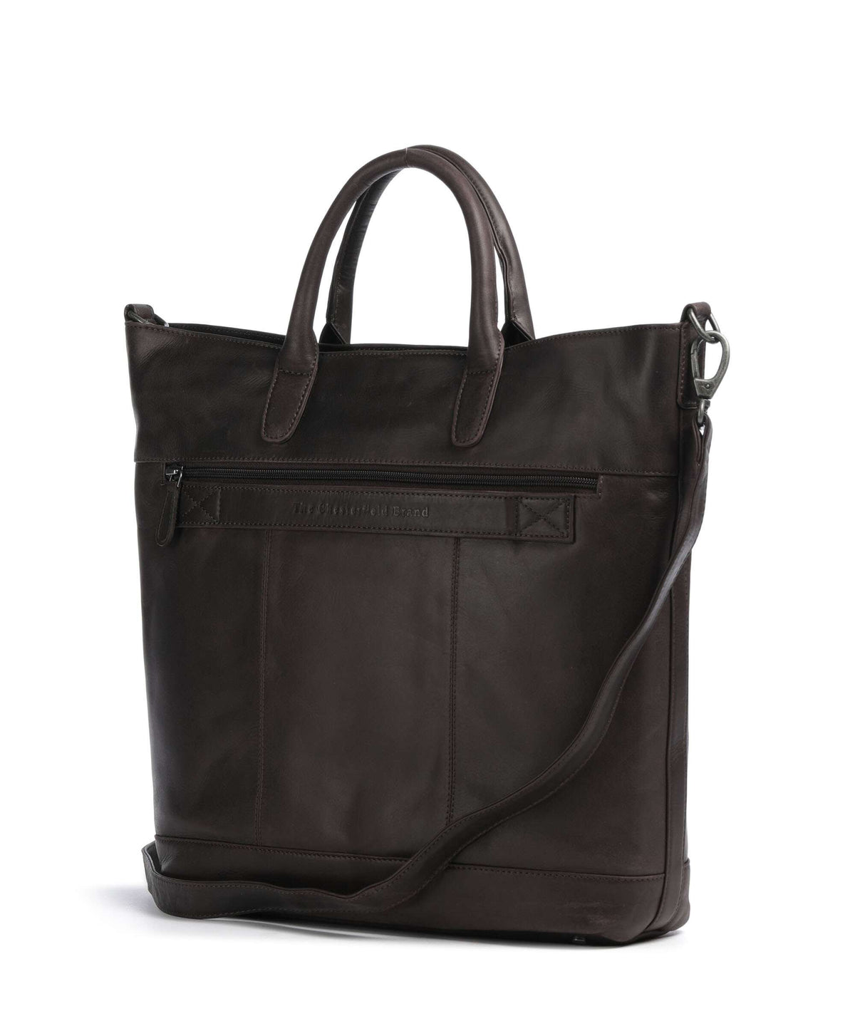 The Chesterfield Brand Wax Pull Up Cow Westbrook Handbag brown