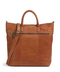 The Chesterfield Brand Wax Pull Up Cow Westbrook Handbag cognac
